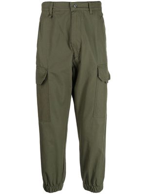 izzue army cargo tapered trousers - Green