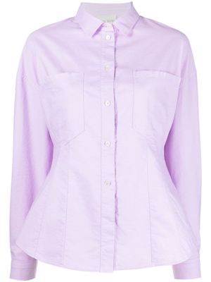 Forte Forte chest-pocket longsleeved shirt - Purple