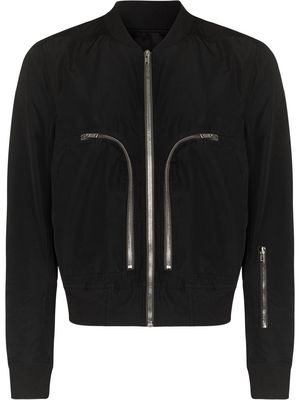 Rick Owens Bauhaus zip-detail bomber jacket - Black