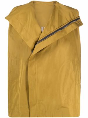 Rick Owens Sail asymmetric coat - Green