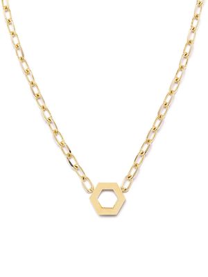 Harwell Godfrey 18kt yellow gold hexagon foundation necklace
