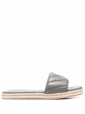 Fabiana Filippi leather-strap espadrille sandals - Grey