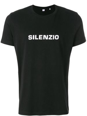 ASPESI slogan print T-shirt - Black