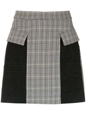 Martha Medeiros panelled skirt - Black