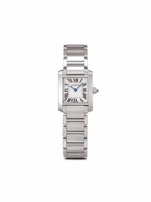 Cartier pre-owned Tank Francaise 25mm - White