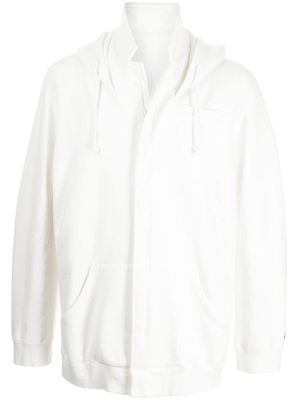 UNDERCOVER long-sleeve cotton hoodie - White