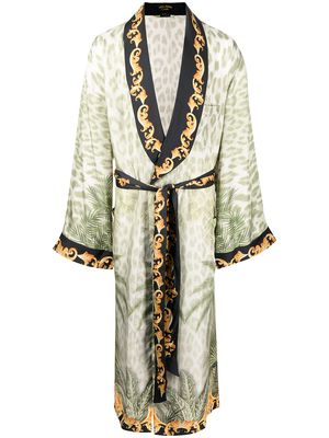 Camilla tied-waist robe jacket - Green