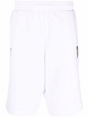 Ea7 Emporio Armani logo track shorts - White