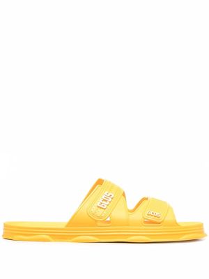 Gcds logo-strap sandals - Yellow