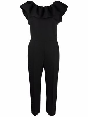 MSGM ruffled-trim jumpsuit - Black