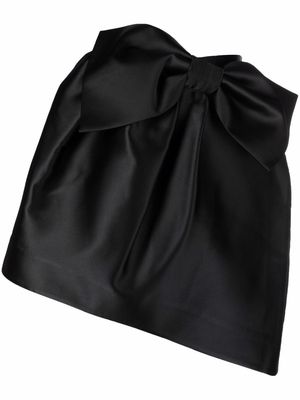 SHUSHU/TONG asymmetric mini skirt - Black