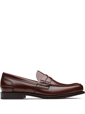 Church's Tunbridge leather penny loafers - Brown