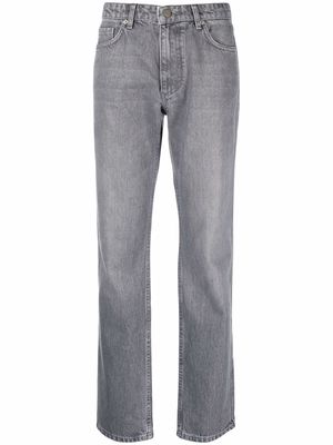 12 STOREEZ low-rise straight-leg jeans - Grey