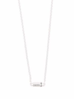 Le Gramme 10G segment necklace - Silver