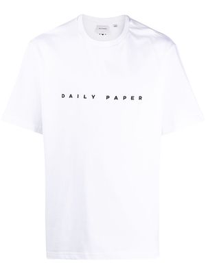 Daily Paper logo embroidered t-shirt - White