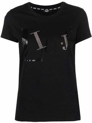 LIU JO logo-print cotton T-Shirt - Black