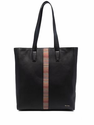 PAUL SMITH artist stripe tote bag - Black