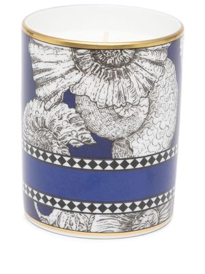 GINORI 1735 shell print candle - Blue
