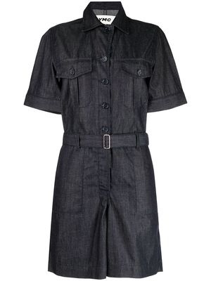 YMC Wanderer denim playsuit - Blue