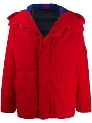 Mr & Mrs Italy Cortina mini parka coat - Red