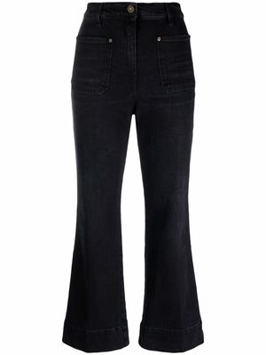 Haikure high-waisted cropped jeans - Black