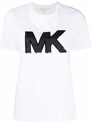 Michael Michael Kors sequin-embellished logo T-shirt - White