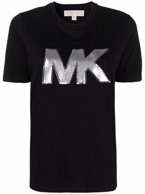 Michael Michael Kors sequin-embellished logo T-shirt - Black