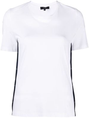 Fay logo-tape short-sleeve T-shirt - White