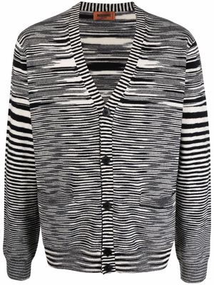 Missoni striped cashmere cardigan - Black