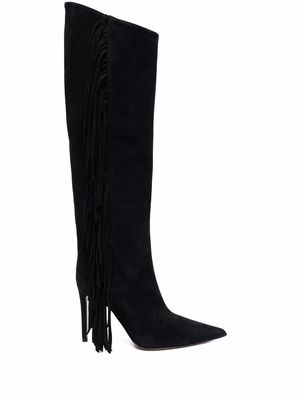 Alexandre Vauthier fringe-detail boots - Black