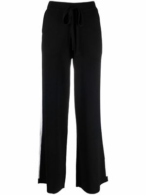 P.A.R.O.S.H. side stripe wool track pants - Black