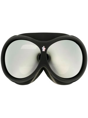 Moncler Eyewear mirrored goggles - Black