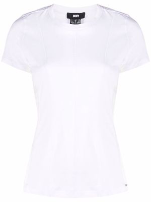 DKNY panelled short-sleeve T-shirt - White