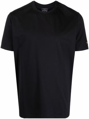 Paul & Shark logo-patch sleeve T-shirt - Black