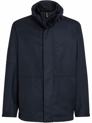 Ermenegildo Zegna layered-look lightweight wool jacket - Blue