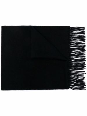 Carhartt WIP Clan fine-knit fringe scarf - Black