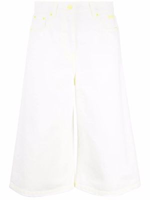 MSGM flared cropped jeans - White