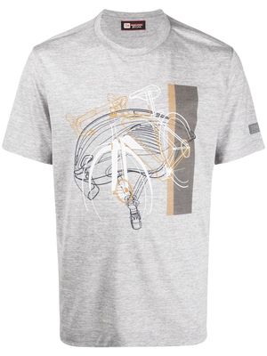 Z Zegna bicycle-print T-shirt - Grey