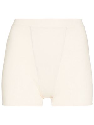 Abysse Greta high-waisted shorts - Neutrals
