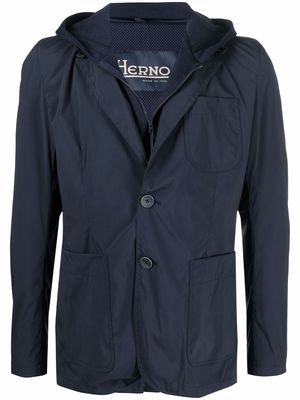 Herno Extra Comfort Tech hooded blazer - Blue
