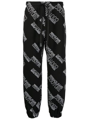 Versace Jeans Couture all-over logo track pants - Black