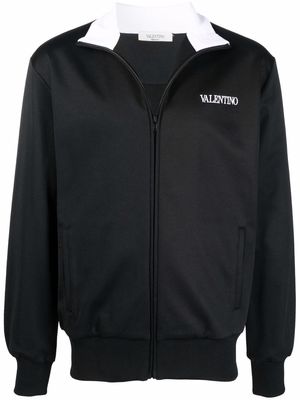 Valentino logo-print track jacket - Black