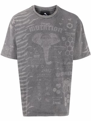 Mauna Kea graphic-print cotton T-shirt - Grey