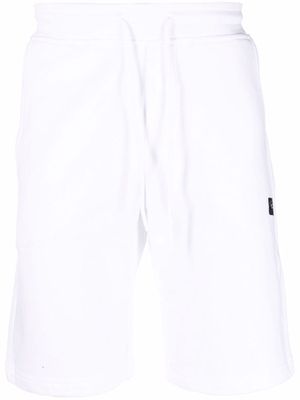 Paul & Shark logo-patch track shorts - White