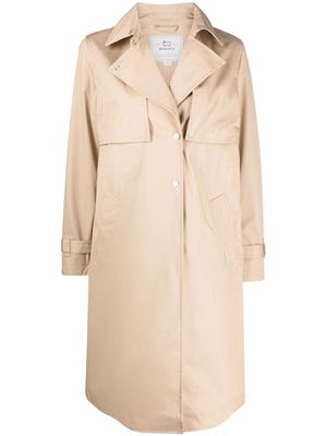 Woolrich button-up trench coat - Neutrals
