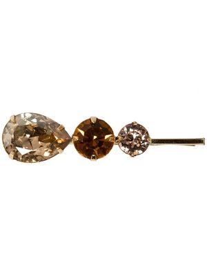 Jennifer Behr Aileen crystal bobby pin - Gold