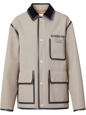 Burberry Horseferry single-breasted jacket - Grey