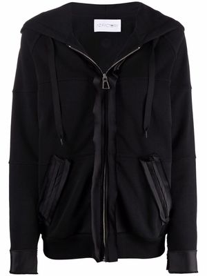AZ FACTORY organic-cotton hooded jacket - Black