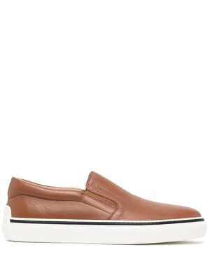 Tod's slip-on leather sneakers - Brown