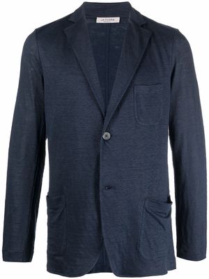 Fileria single-breasted button jacket - Blue